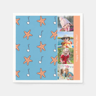 Guardanapo De Papel Stars and Music Notes Happy Birthday Foto