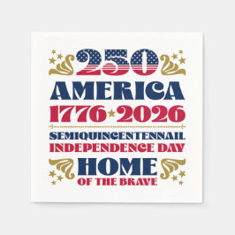 Guardanapo De Papel Stars Stripes 250º Aniversário da América