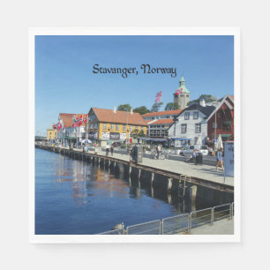 Guardanapo De Papel Stavanger, fotografia cênica da Noruega