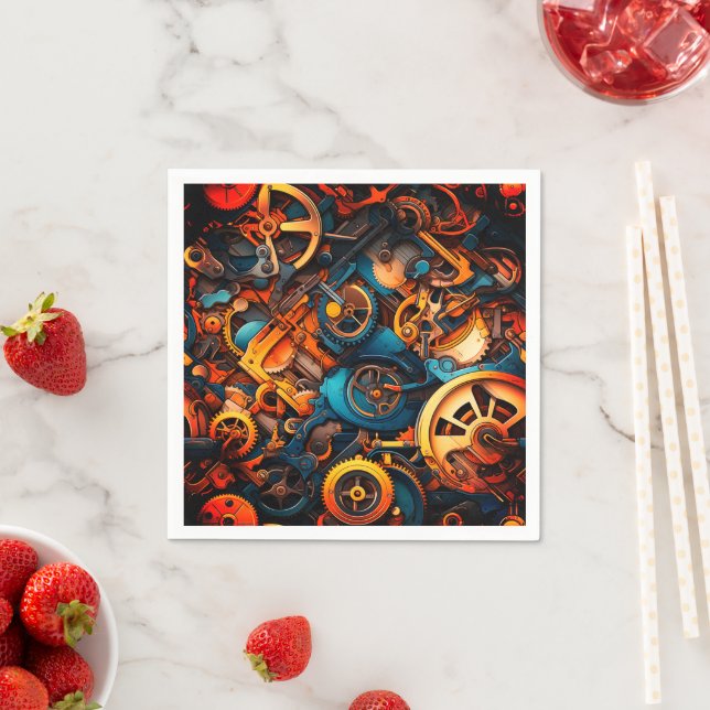 Guardanapo De Papel Steampunk (Insitu)
