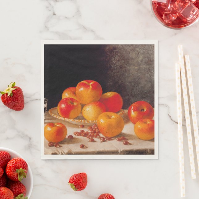 Guardanapo De Papel Still Life, Apples and Chestnuts (Insitu)