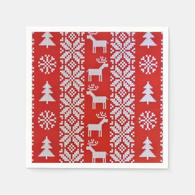 Guardanapo De Papel Stitch da Cruz de Natal (Frente)