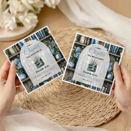 Guardanapo De Papel Storybook Blue Boy Library Book Baby Shower