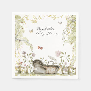 Guardanapo De Papel Storybook Chá de fraldas florestal