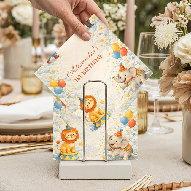 Guardanapo De Papel Storybook Circus Friends Birthday (Criador carregado)