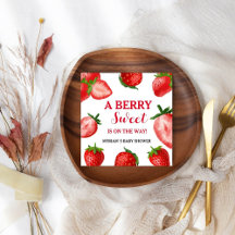 Strawberry Berry Sweet Chá de fraldas a caminho