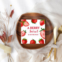 Strawberry Berry Sweet Chá de fraldas a caminho