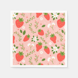Guardanapo De Papel Strawberry Blossom