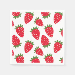 Guardanapo De Papel Strawberry Napkins