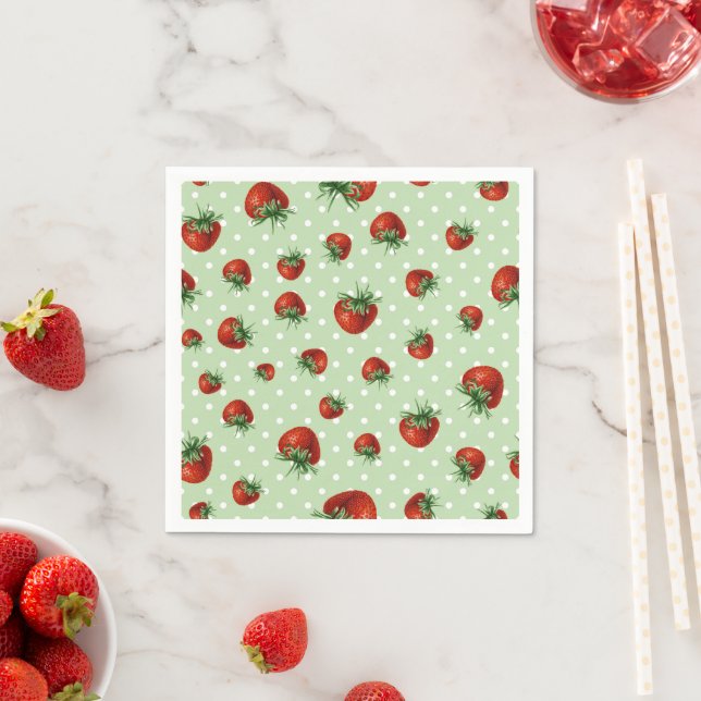 Guardanapo De Papel Strawberry Pattern (Insitu)