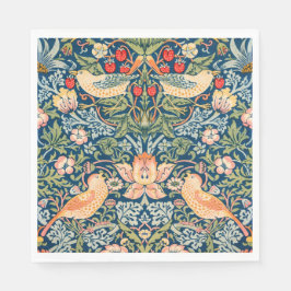 Guardanapo De Papel Strawberry Thief (por William Morris)