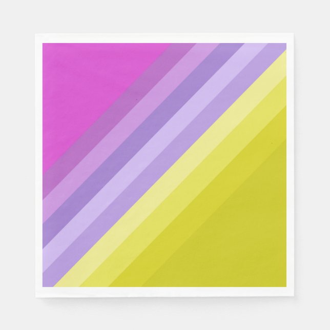 Guardanapo De Papel Striped, brilhante (Frente)