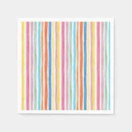 Guardanapo De Papel Stripes Arco-íris