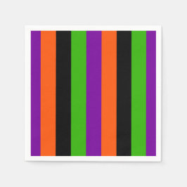 Guardanapo De Papel Stripes de Halloween em Cores Clássicas