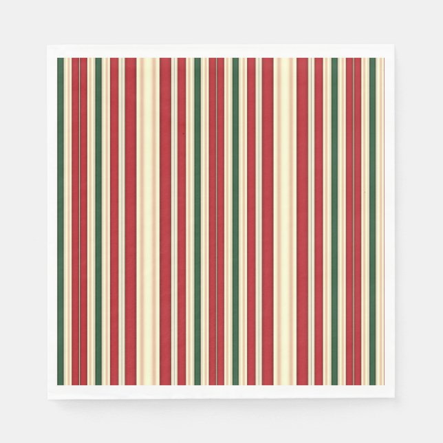 Guardanapo De Papel Stripes de Natal-17-Papel Napkins (Frente)