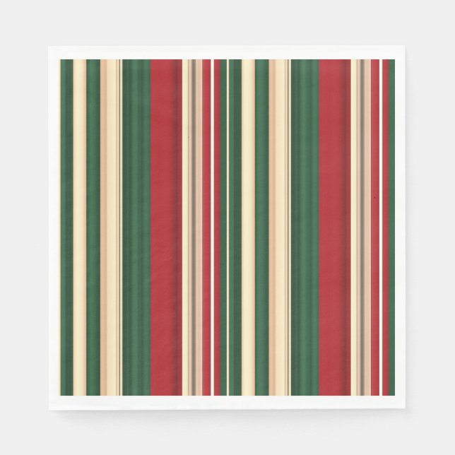 Guardanapo De Papel Stripes de Natal-24-Papel Napkins (Frente)