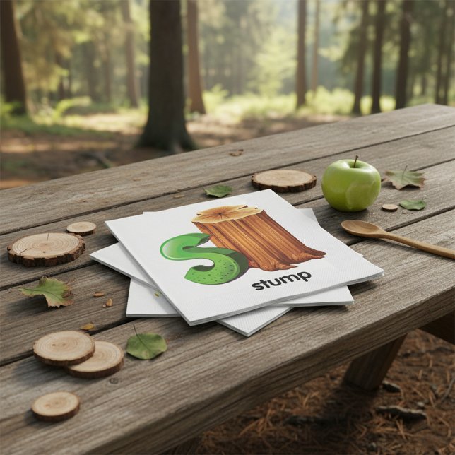 Guardanapo De Papel Stump Alphabet - Letra S, Trechos Divertidos, Arte (Criador carregado)