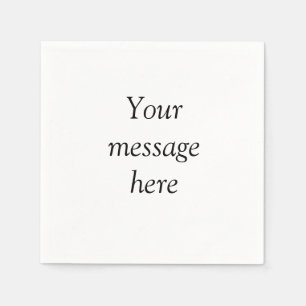 Guardanapo De Papel Sua mensagem aqui adiciona nome de texto monograma