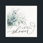 Guardanapo De Papel Suculentas Verdura Elegante Chá de Bebê / Noiva<br><div class="desc">Guirlanda de suculentas chá de noiva,  chá de bebê,  chá de casal...  guardanapos</div>