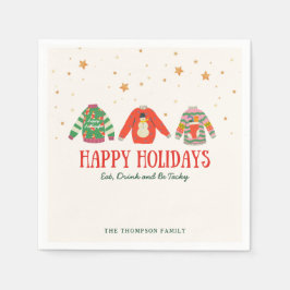 Guardanapo De Papel Suéter Feio, Festa de Férias Napkins