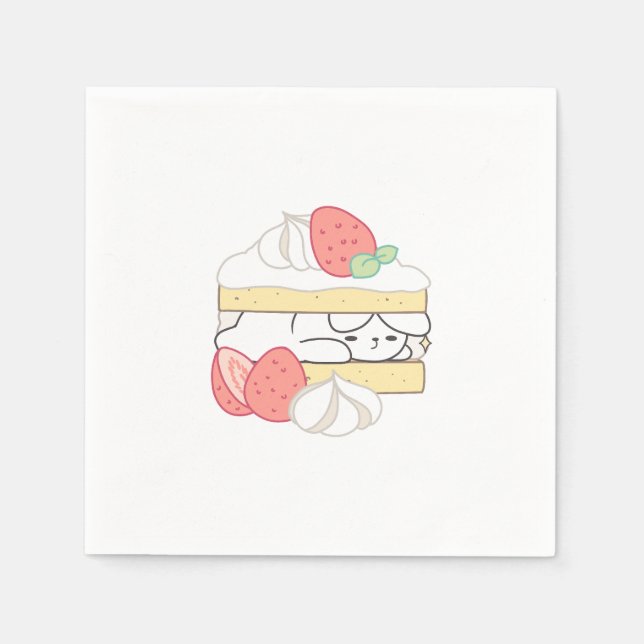 Guardanapo De Papel Sugestões Doce: Ataque à Boca de Buniberry (Frente)