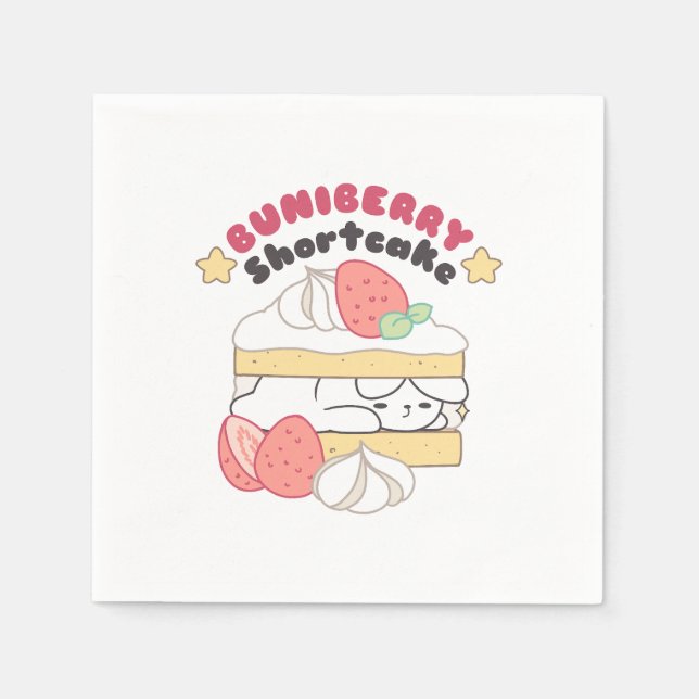 Guardanapo De Papel Sugestões Doce: Ataque à Boca de Buniberry (Frente)