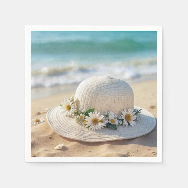 Guardanapo De Papel Summer Beach Hat (Frente)