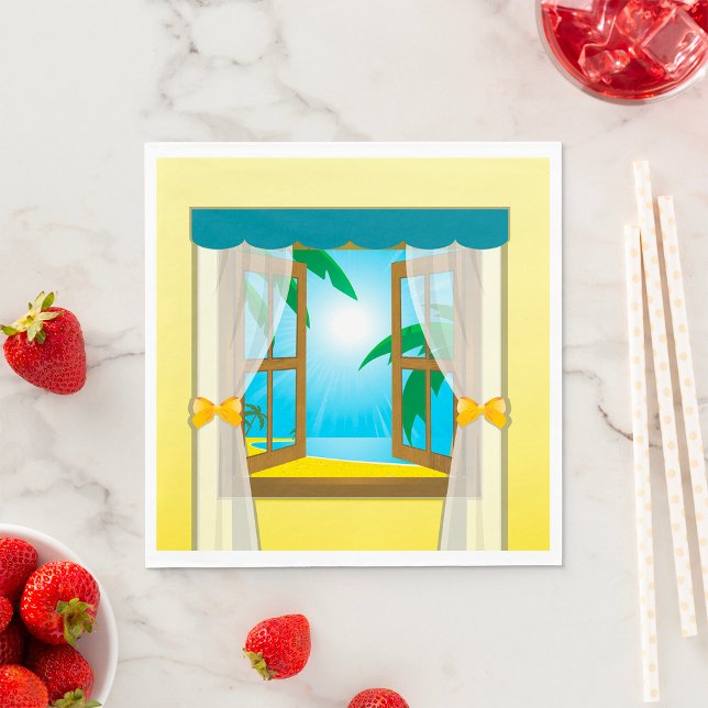 Guardanapo De Papel Summer Beach View (Criador carregado)