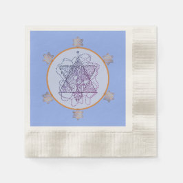 Guardanapo De Papel Summer Blues Jewish Star Paper Napkins