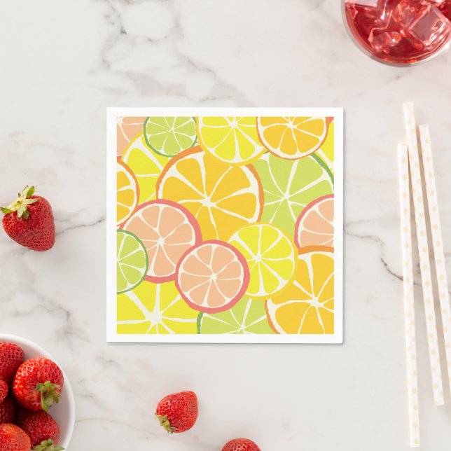 Guardanapo De Papel Summer Citrus Slice (Insitu)