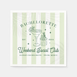 Guardanapo De Papel Summer Cocktail Club   Bachelorette