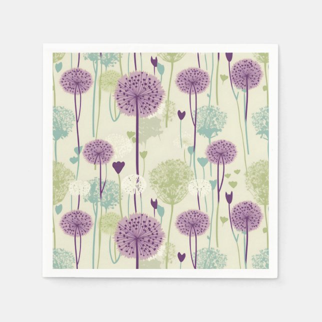 Guardanapo De Papel Summer Dandelion Design (Frente)