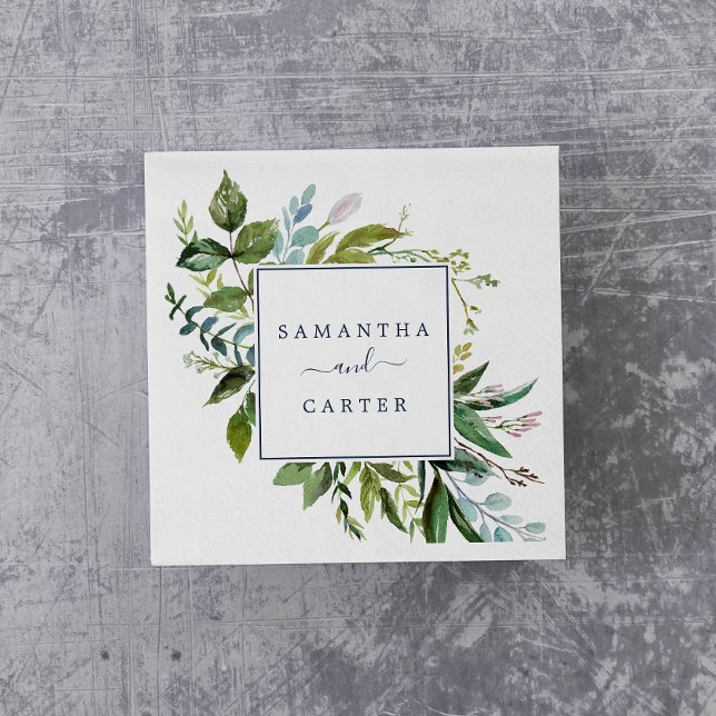 Guardanapo De Papel Summer Greenery Wedding (Criador carregado)