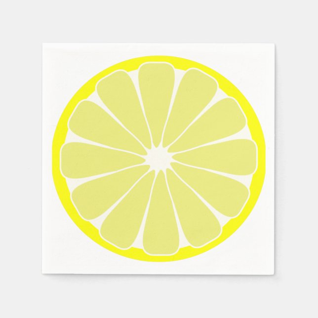 Guardanapo De Papel Summer Lemon Fruta Party Napkins (Frente)