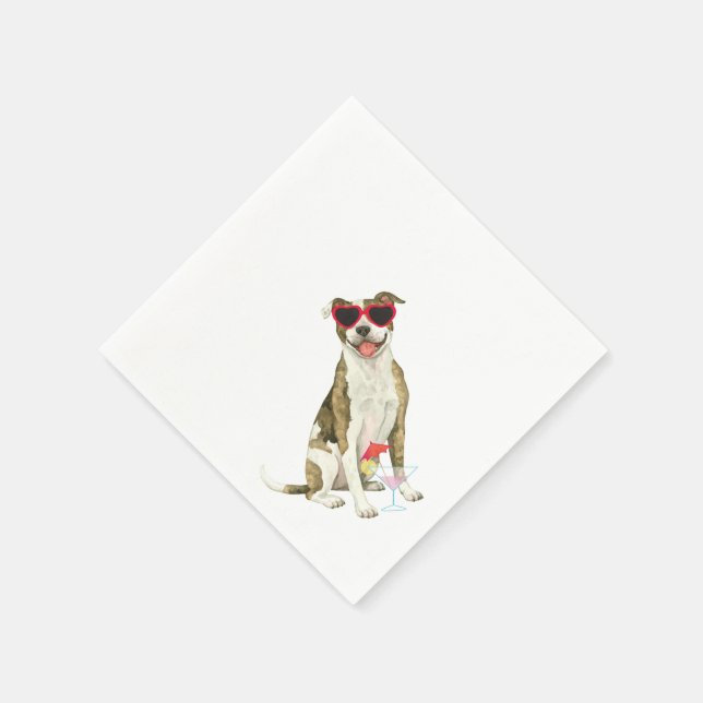 Guardanapo De Papel Summer Pit Bull Terrier Napkins (Canto)