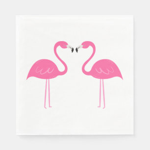 Guardanapo De Papel Summer Tropical Beach Weding Pink Flamingo