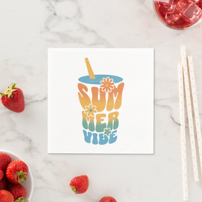 Guardanapo De Papel Summer Vibe Retro Floral  (Insitu)