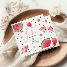 Guardanapo De Papel Summer Watermelon 'A Sweet Baby' Girl Chá de frald