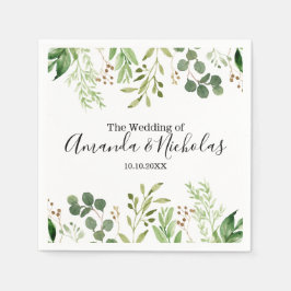 Guardanapo De Papel Summer Wild Meadow | Casamento verde