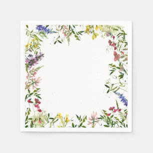 Guardanapo De Papel Summer Wildflower Watercolor Chá de panela Floral