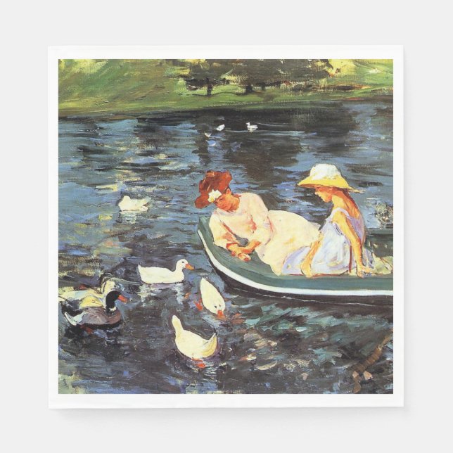 Guardanapo De Papel Summertime (por Mary Cassatt) (Frente)