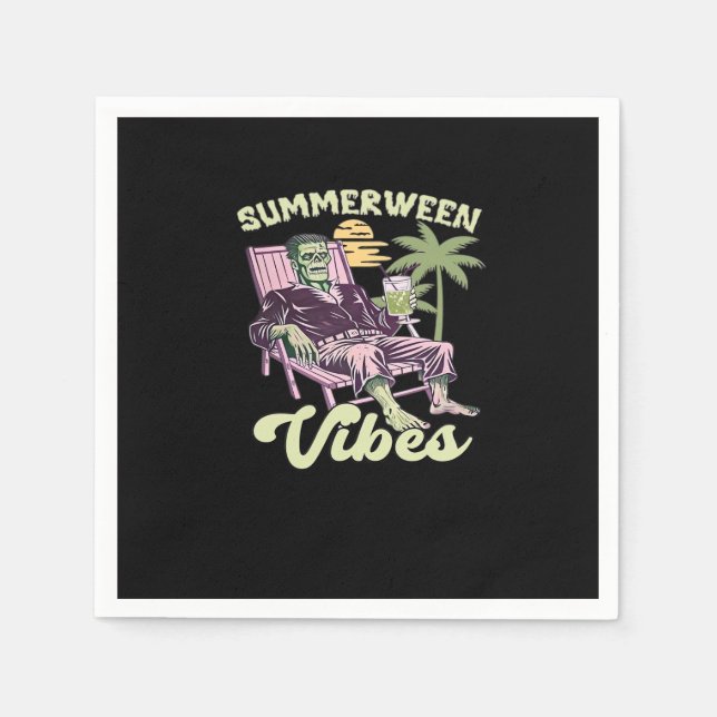 Guardanapo De Papel Summerween Vibes Halloween Classic (Frente)