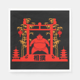 Guardanapo De Papel Sumo Wrestler
