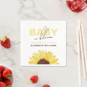 Guardanapo De Papel Sunflower Baby in Bloom Party