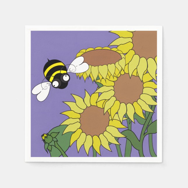 Guardanapo De Papel Sunflower Cocktail Napkins (Frente)