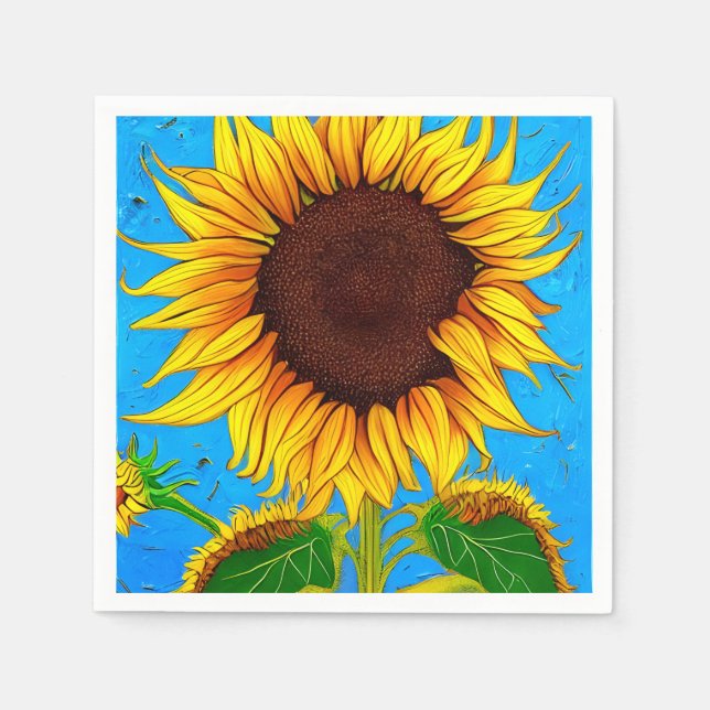 Guardanapo De Papel Sunflower, França (Frente)