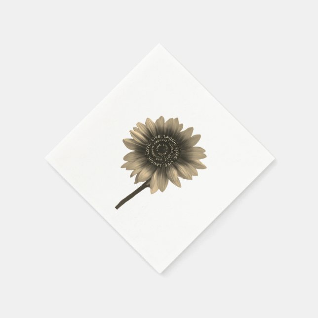 Guardanapo De Papel Sunflower Live Laugh Love (Canto)