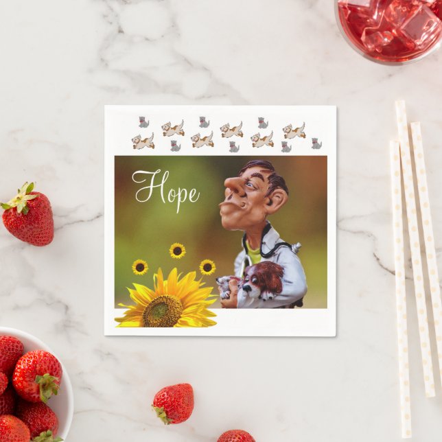 Guardanapo De Papel Sunflower Veterarian Paper Napkins (Insitu)