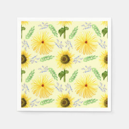 Guardanapo De Papel Sunny Floral Pattern Napkins