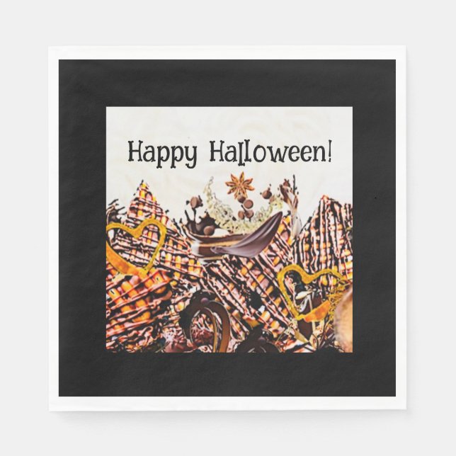 GUARDANAPO DE PAPEL SUNS! RAIO DE SOL! FELIZ HALLOWEEN! :) (Frente)